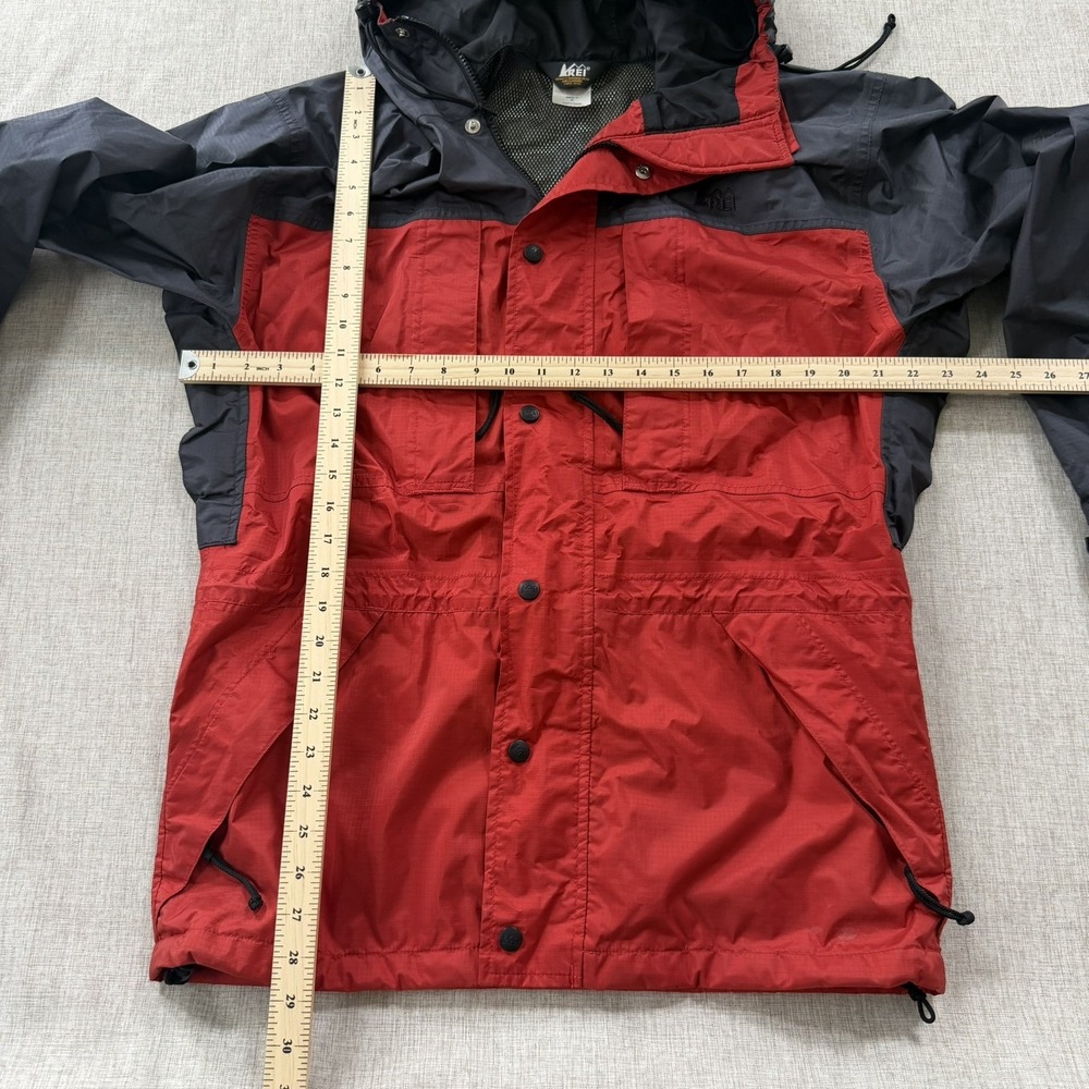 Vintage REI GTX Gtex Rain Jacket Mens Small Gorpcore Utility Technical Pit Zips - Picture 3 of 11